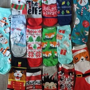 15 Pzas.BOY and GIRL CHRISTMAS SOCKS NEW